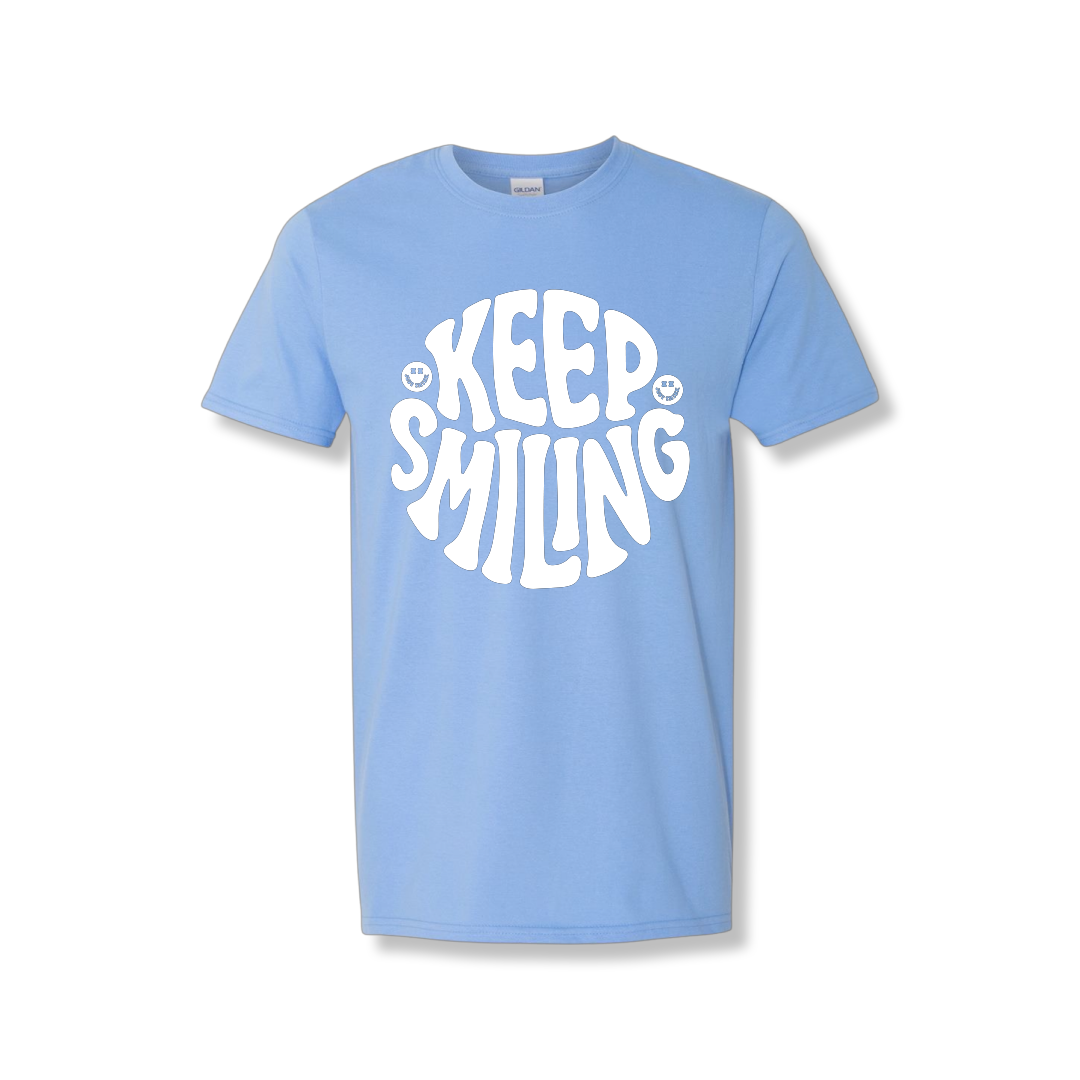 Keep Smiling Center Chest (Unisex Tee)