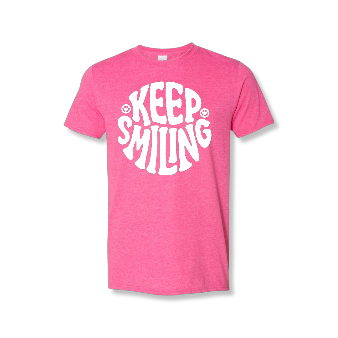 Keep Smiling Center Chest (Unisex Tee)