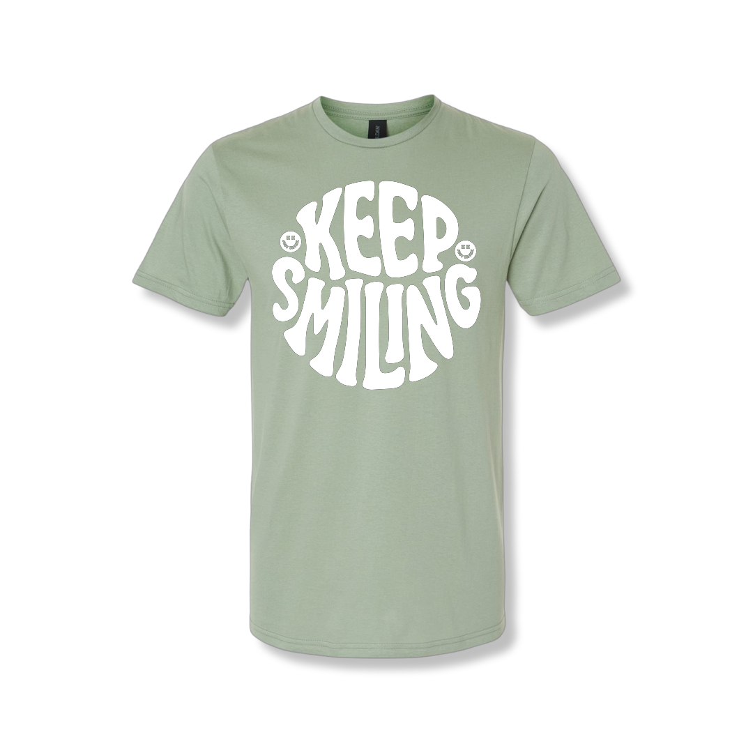 Keep Smiling Center Chest (Unisex Tee)