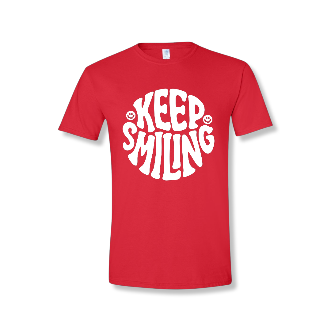 Keep Smiling Center Chest (Unisex Tee)