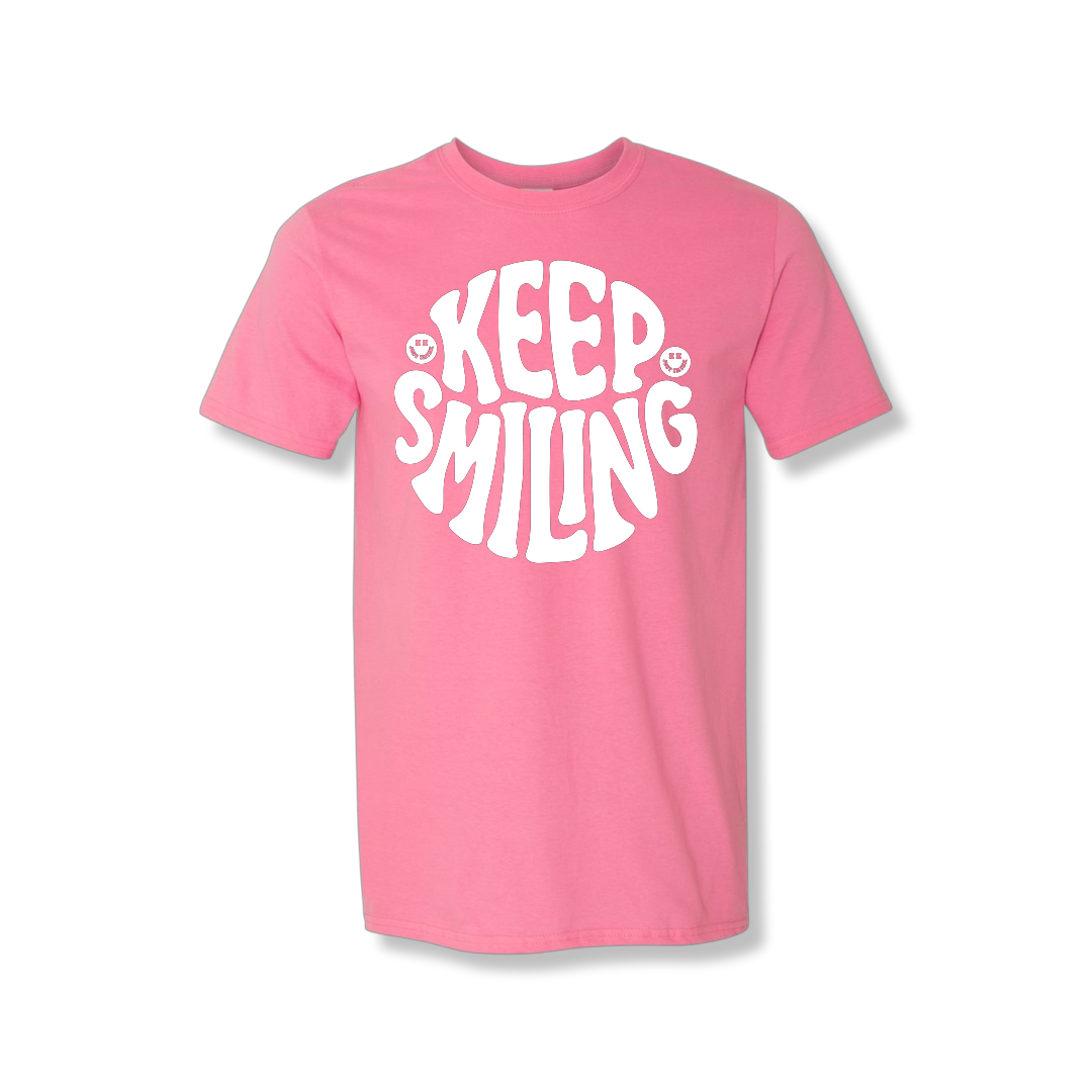 Keep Smiling Center Chest (Unisex Tee)