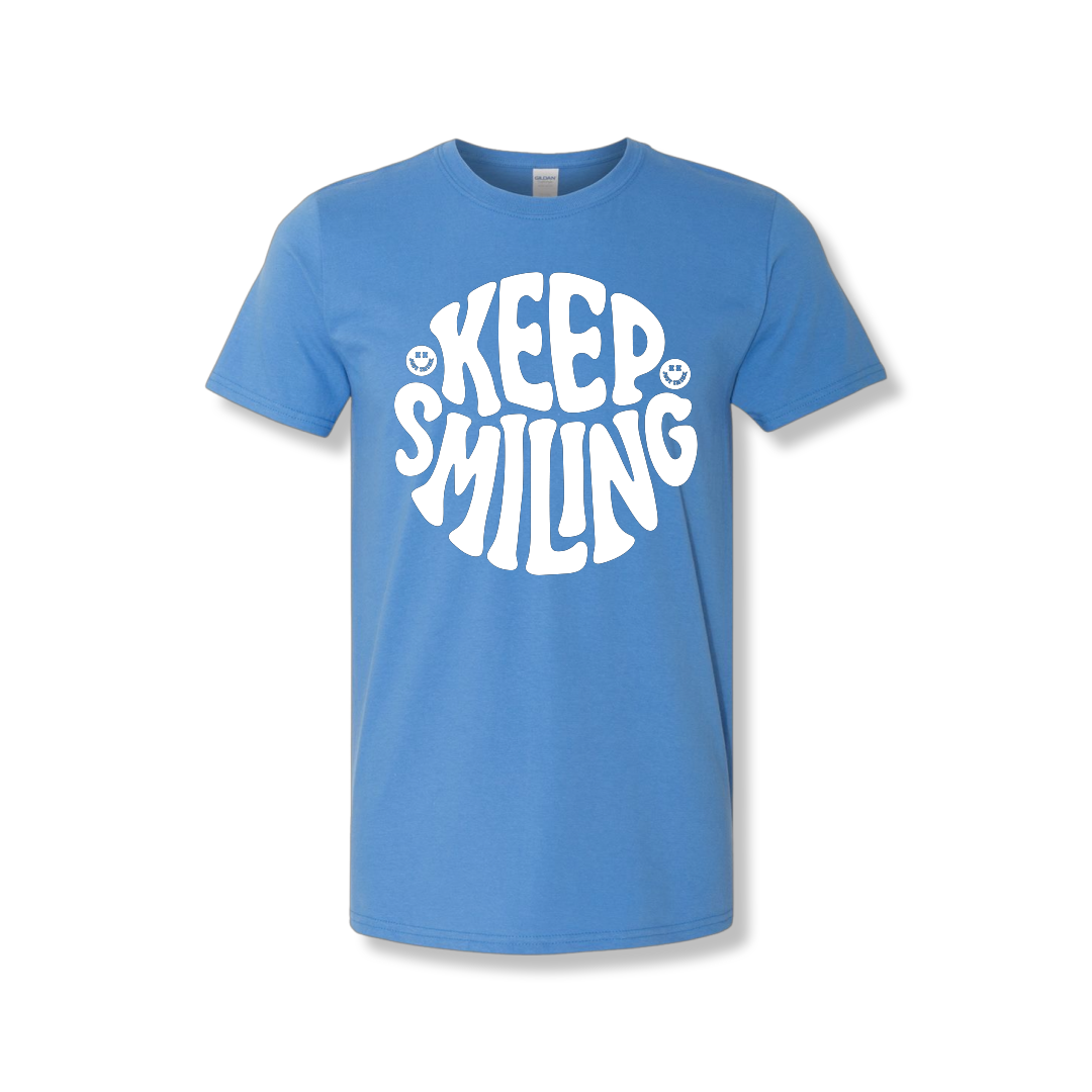 Keep Smiling Center Chest (Unisex Tee)