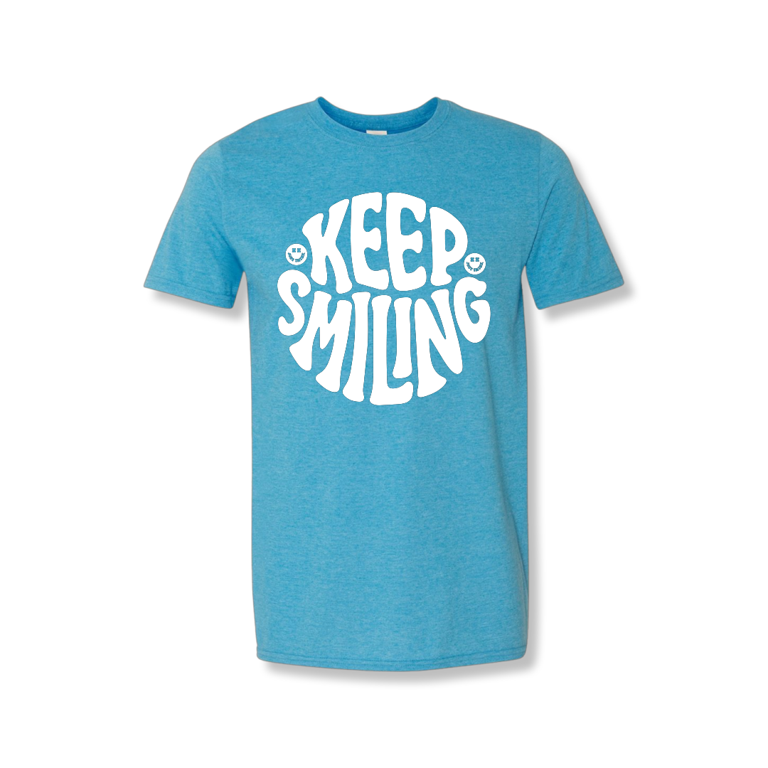 Keep Smiling Center Chest (Unisex Tee)