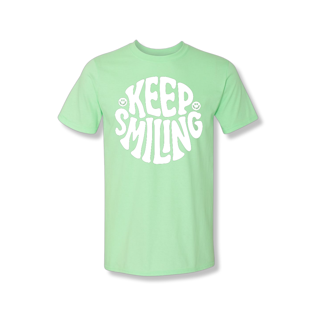 Keep Smiling Center Chest (Unisex Tee)