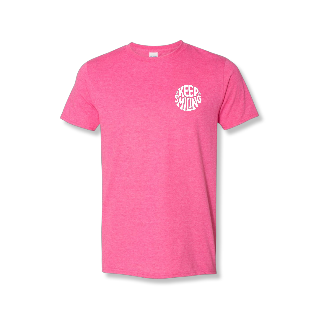 Keep Smiling Left Chest (Unisex Tee)