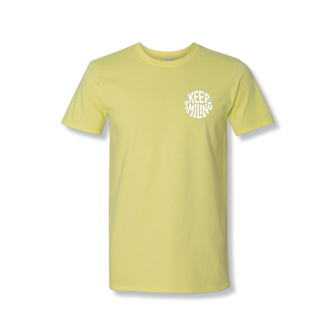 Keep Smiling Left Chest (Unisex Tee)