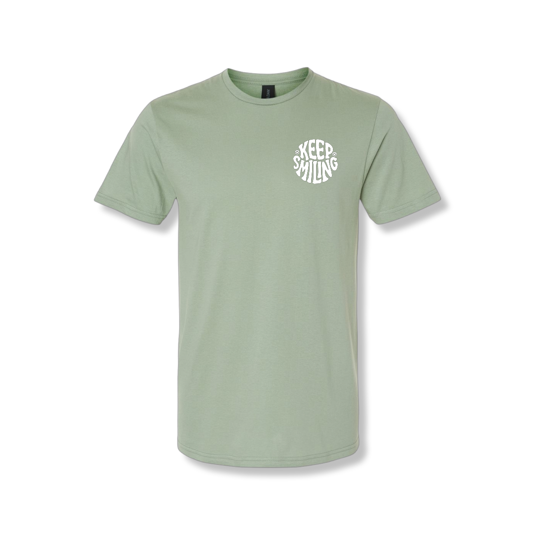 Keep Smiling Left Chest (Unisex Tee)