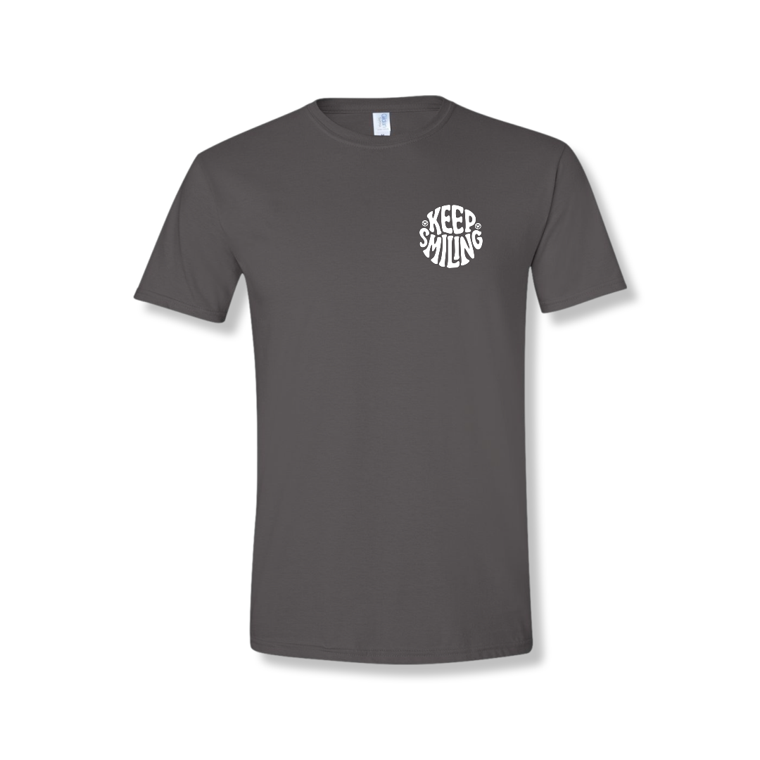 Keep Smiling Left Chest (Unisex Tee)