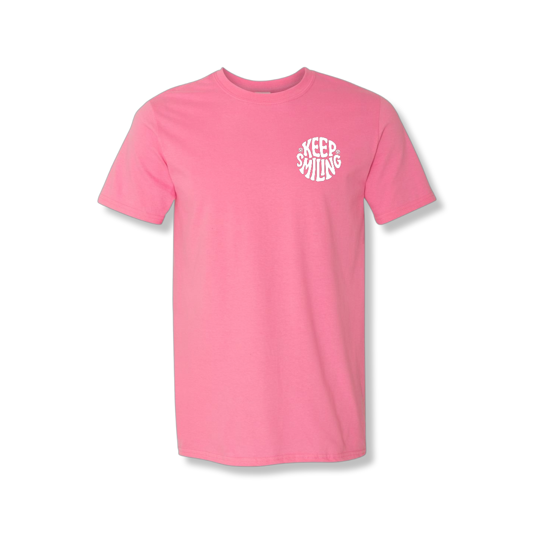 Keep Smiling Left Chest (Unisex Tee)
