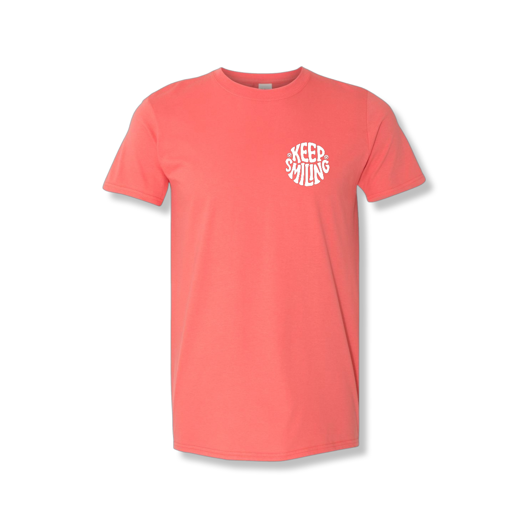 Keep Smiling Left Chest (Unisex Tee)