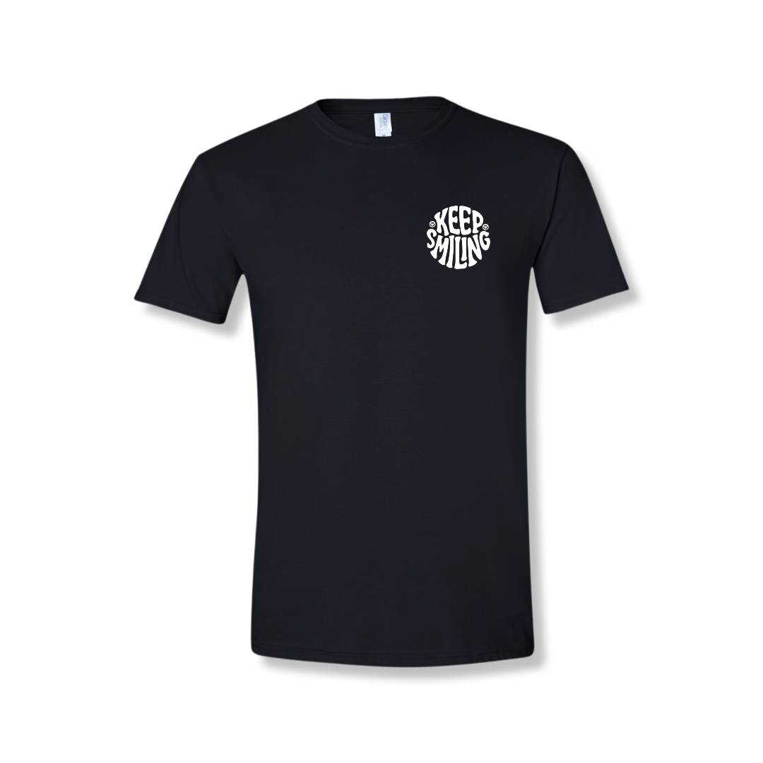 Keep Smiling Left Chest (Unisex Tee)