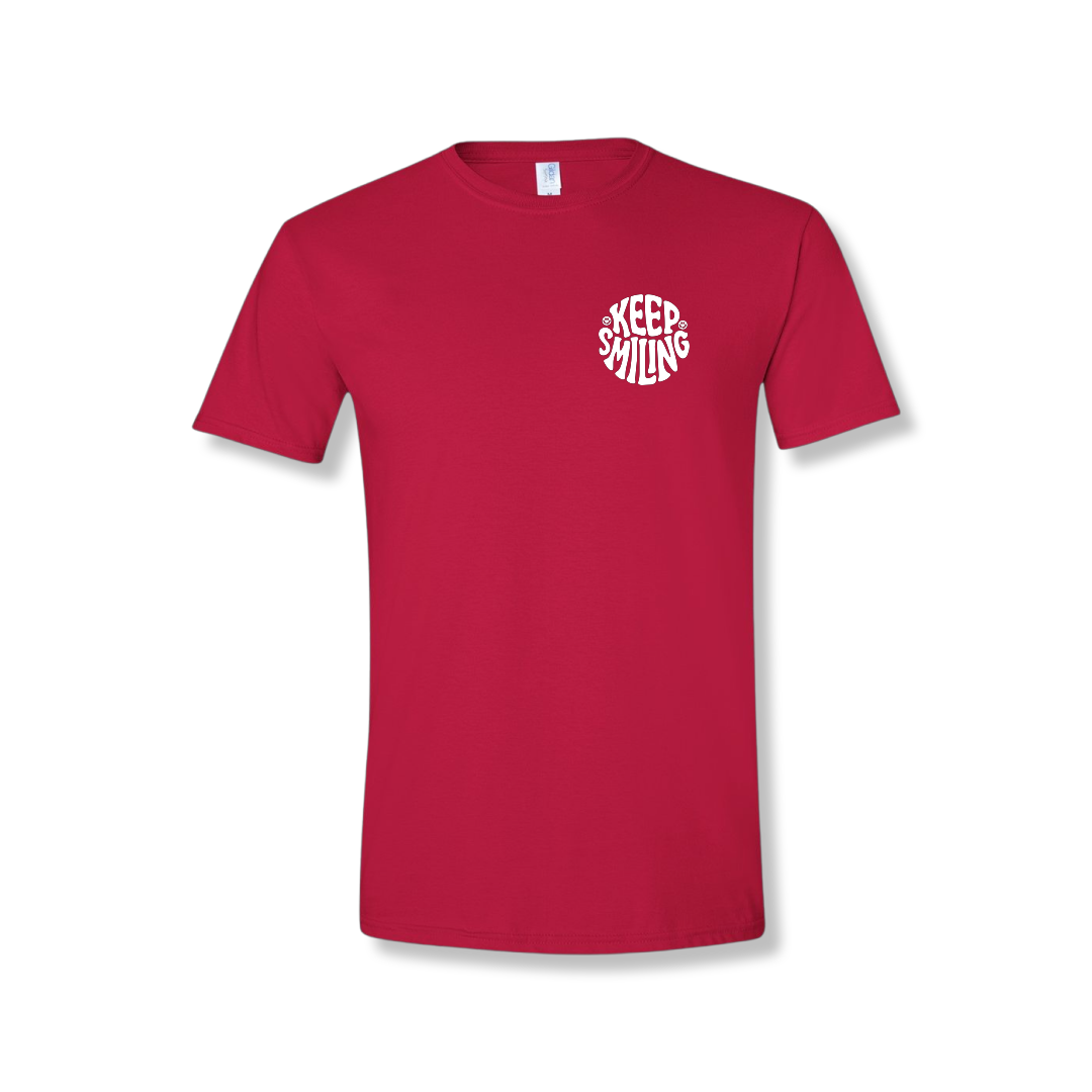 Keep Smiling Left Chest (Unisex Tee)