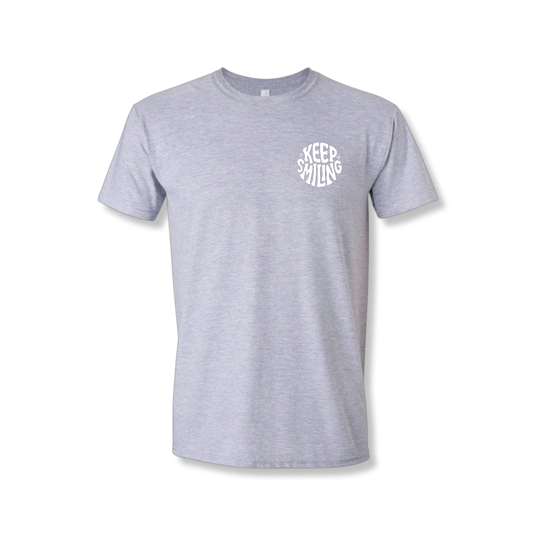 Keep Smiling Left Chest (Unisex Tee)