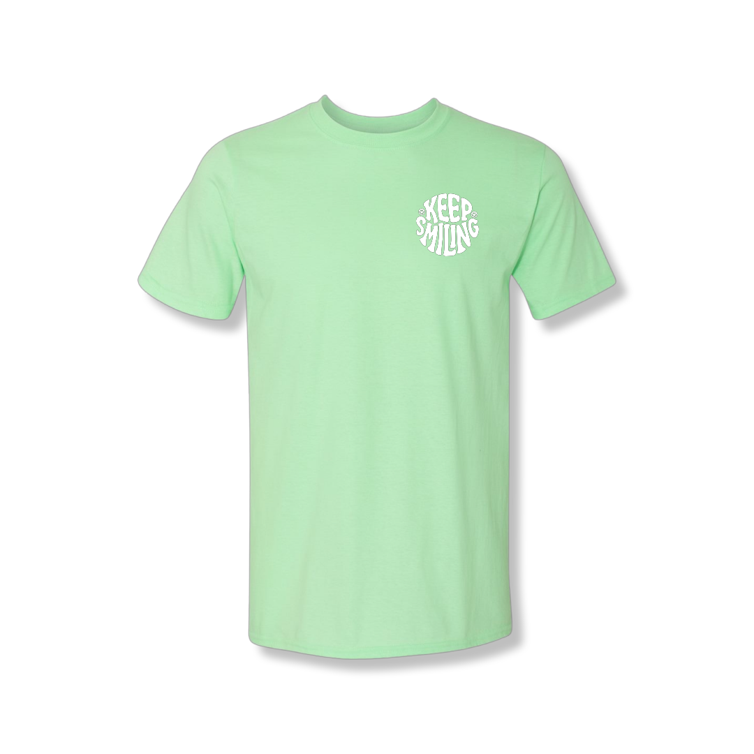 Keep Smiling Left Chest (Unisex Tee)