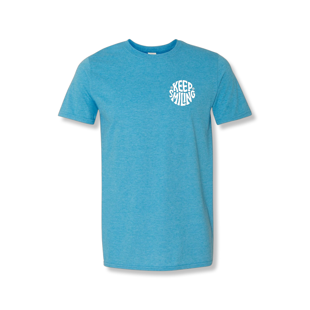Keep Smiling Left Chest (Unisex Tee)