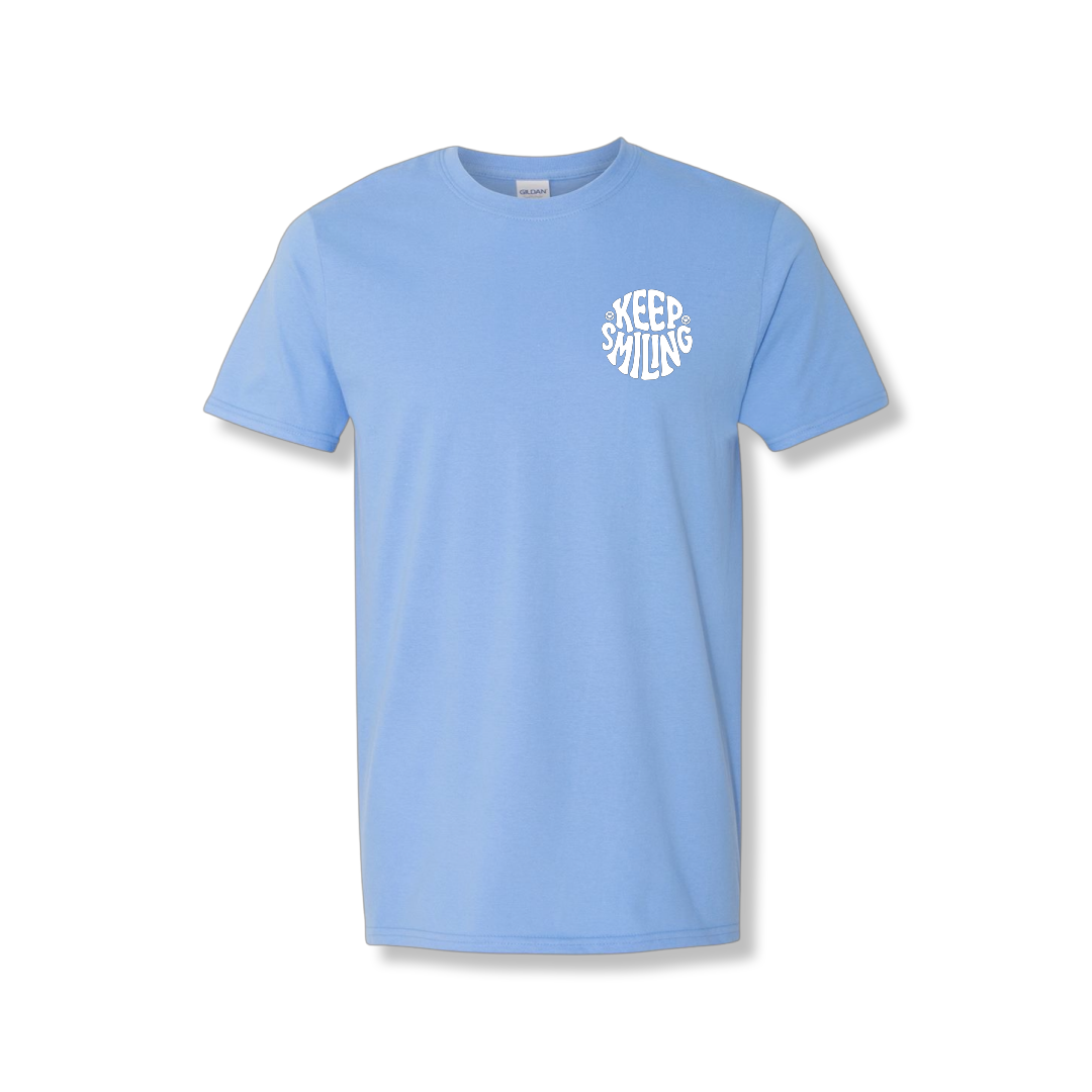 Keep Smiling Left Chest (Unisex Tee)