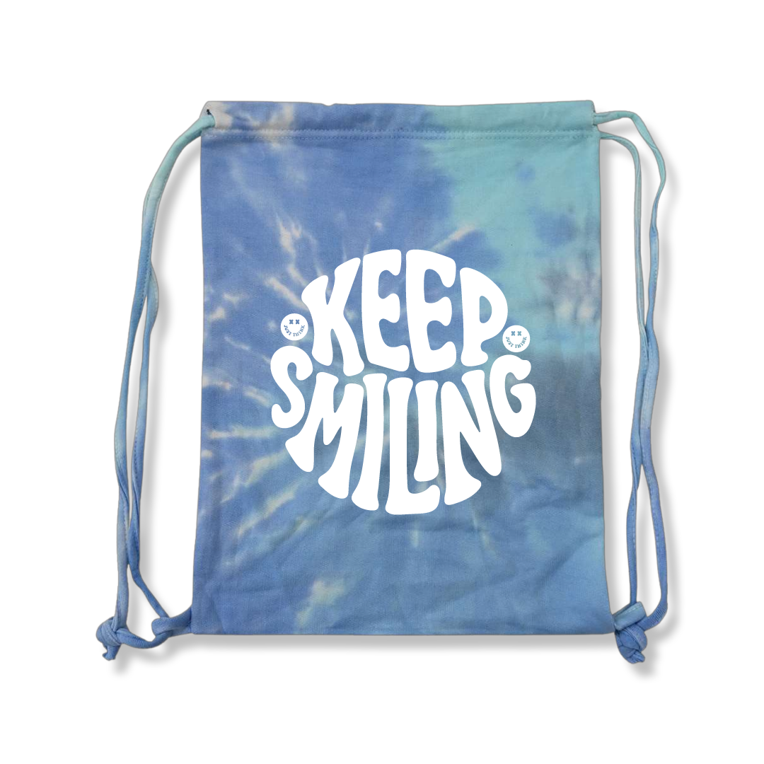 Keep Smiling Drawstring Backpack