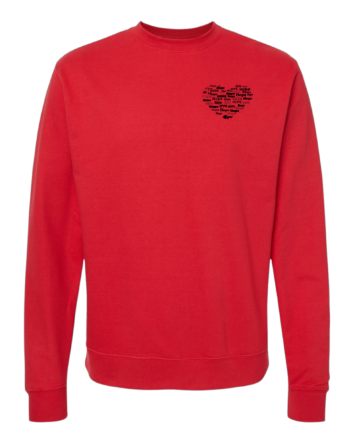 Hope in Hearts (Crew neck sweatshirt)