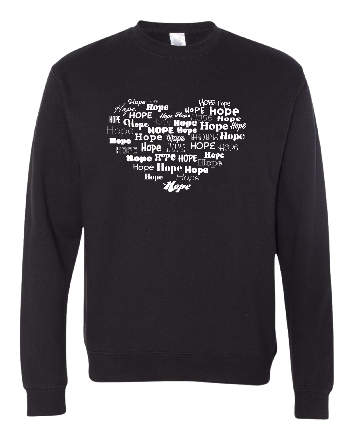 Hope in Hearts (Crew neck sweatshirt)