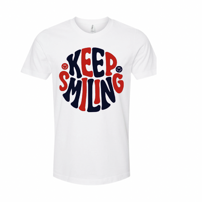 Keep Smiling Red White and Blue - Unisex