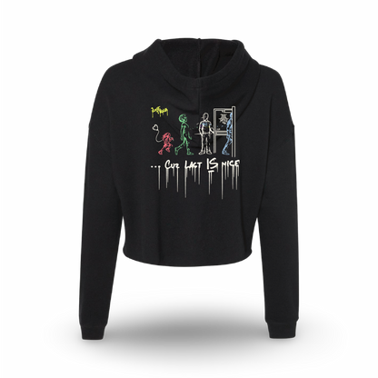 Nice=Last (Ladies Crop Hoodie)