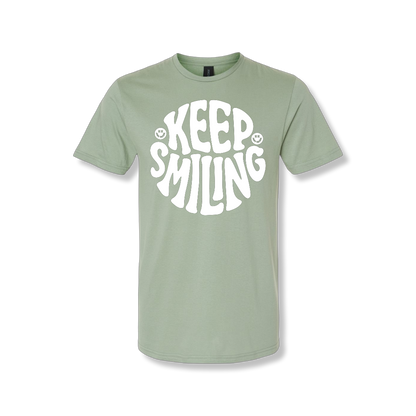 Keep Smiling Center Chest (Unisex Tee)