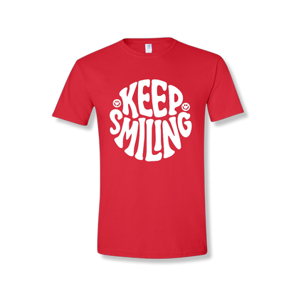 Keep Smiling Center Chest (Unisex Tee)