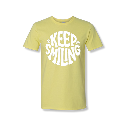 Keep Smiling Center Chest (Unisex Tee)
