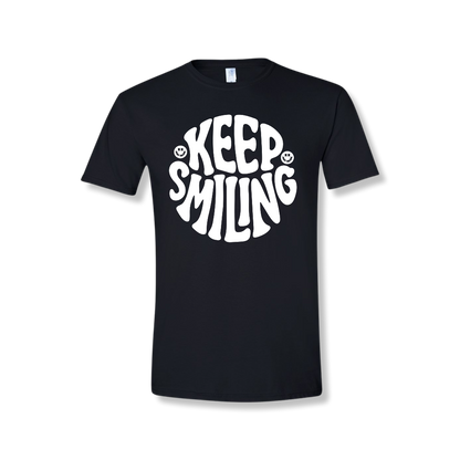 Keep Smiling Center Chest (Unisex Tee)