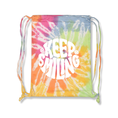 Keep Smiling Drawstring Backpack
