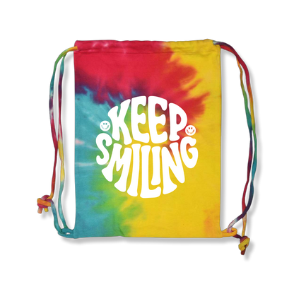 Keep Smiling Drawstring Backpack