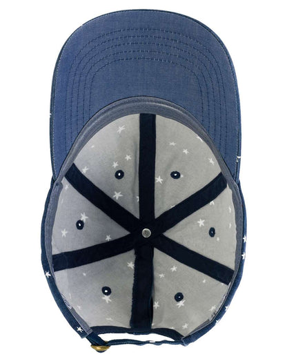 Keep Smiling Red White and Blue Ladies Fashion Print Cap