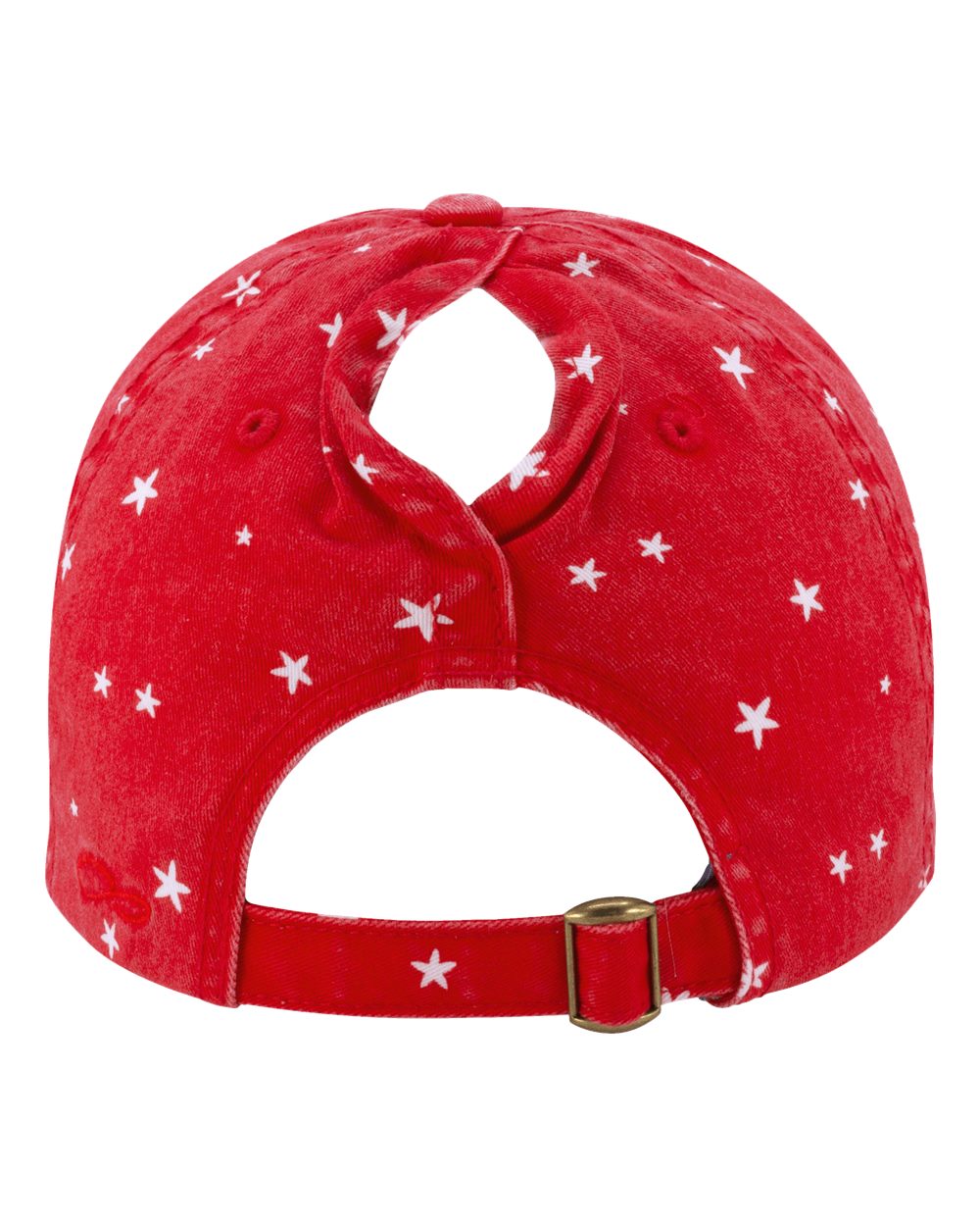 Keep Smiling Red White and Blue Ladies Fashion Print Cap