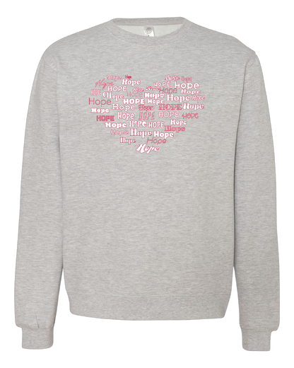 Hope in Hearts (Crew neck sweatshirt)