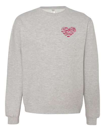 Hope in Hearts (Crew neck sweatshirt)